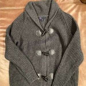 Gray Boy’s Sweater with Toggle Closures